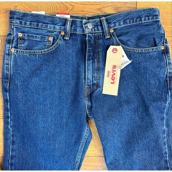 Levi’s 505 Men’s Regular Fit Straight Leg Jeans 34/30 NWT - Picture 5 of 10